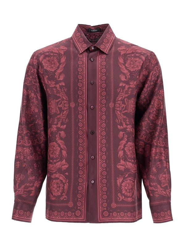 バロックプリントシルクシャツ