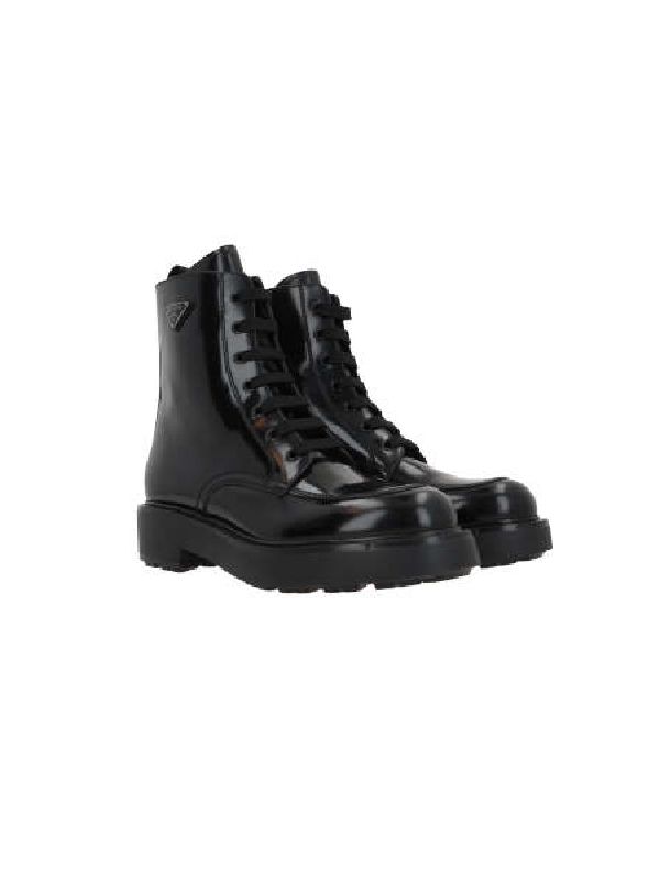 Diapason Triangle Logo Lace-Up Boots