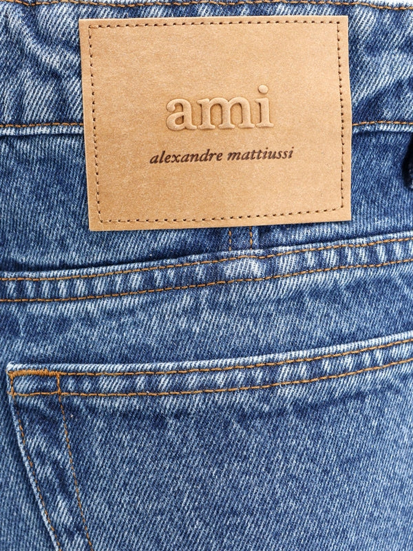 Back Logo Patch Denim Pants