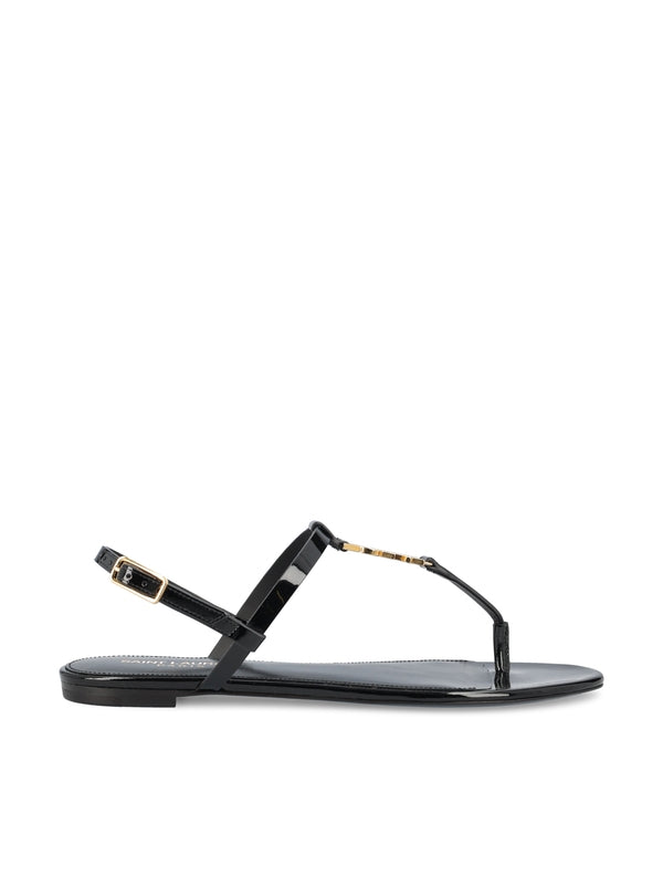 Cassandra Monogram Flip Flop Sandals