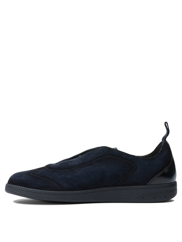 Santoni Blue Low Top Sneakers