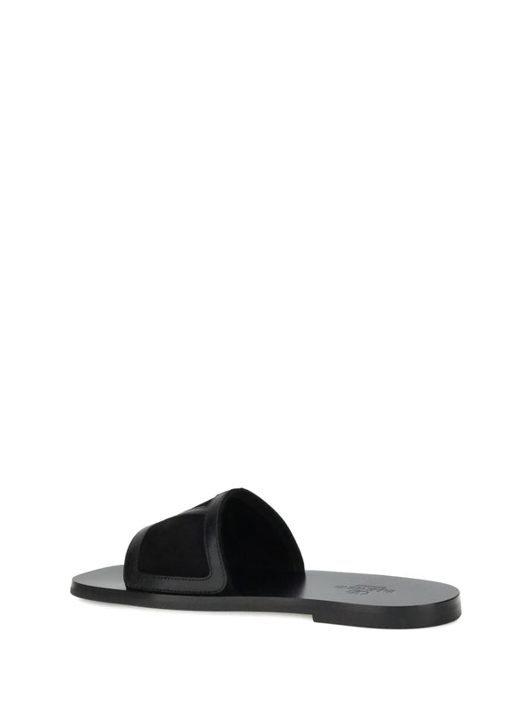 Valentino Black Slides