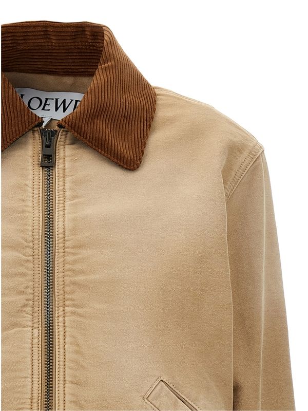 灯芯绒领棉夹克