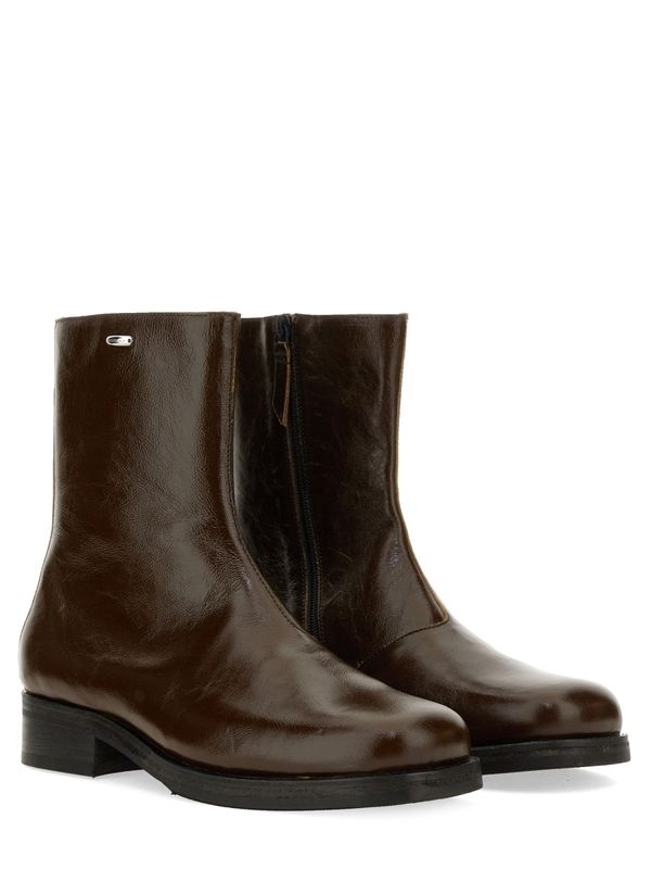 Camion Leather Ankle Boots