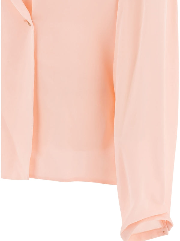 Deep Neck Line Silk Blouse