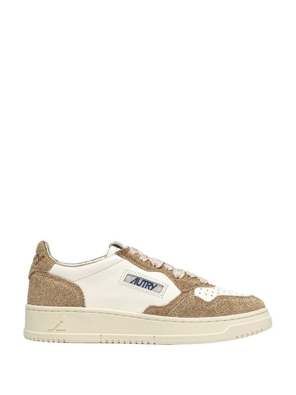 Autry Beige Low Top Sneakers