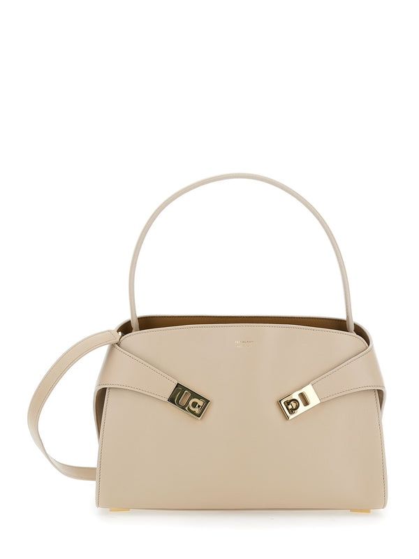 Ferragamo Beige Tote Bags