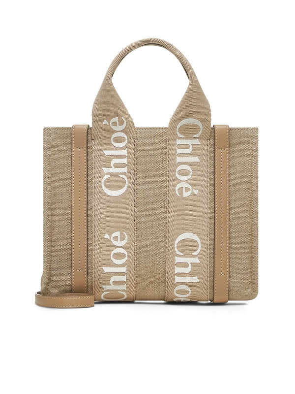 Woody Logo Embroidered Tote Bag