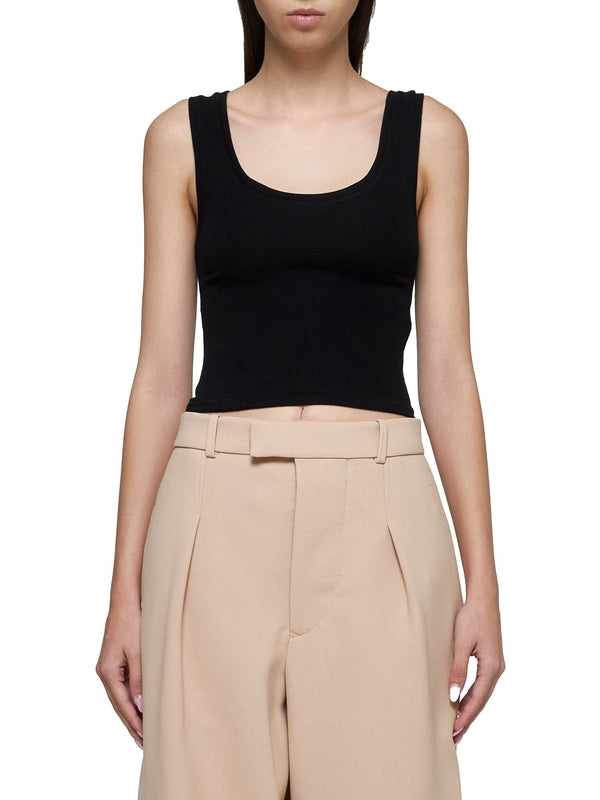 Round-Neck Sleeveless Top