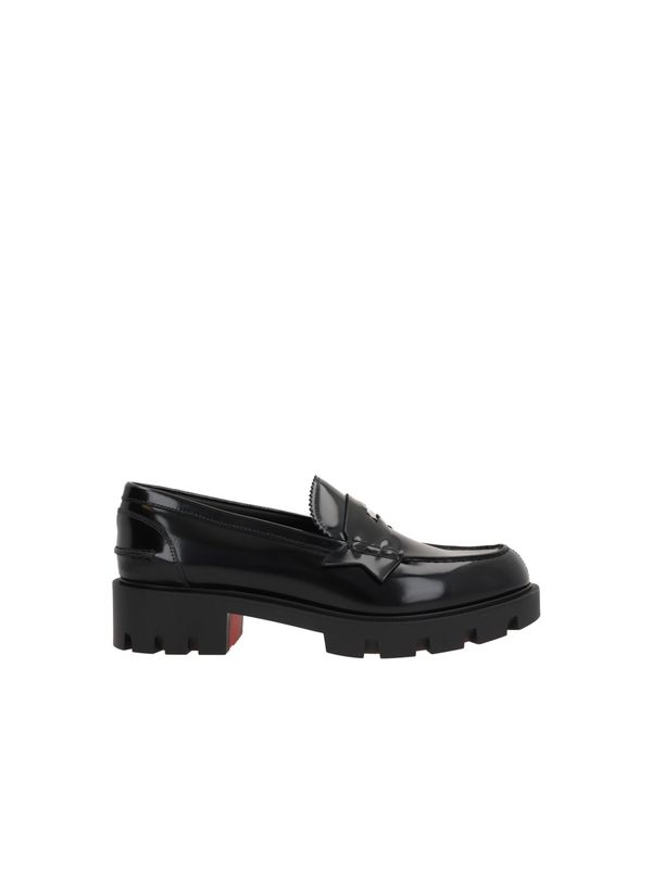 Black Leather Penny Loafers