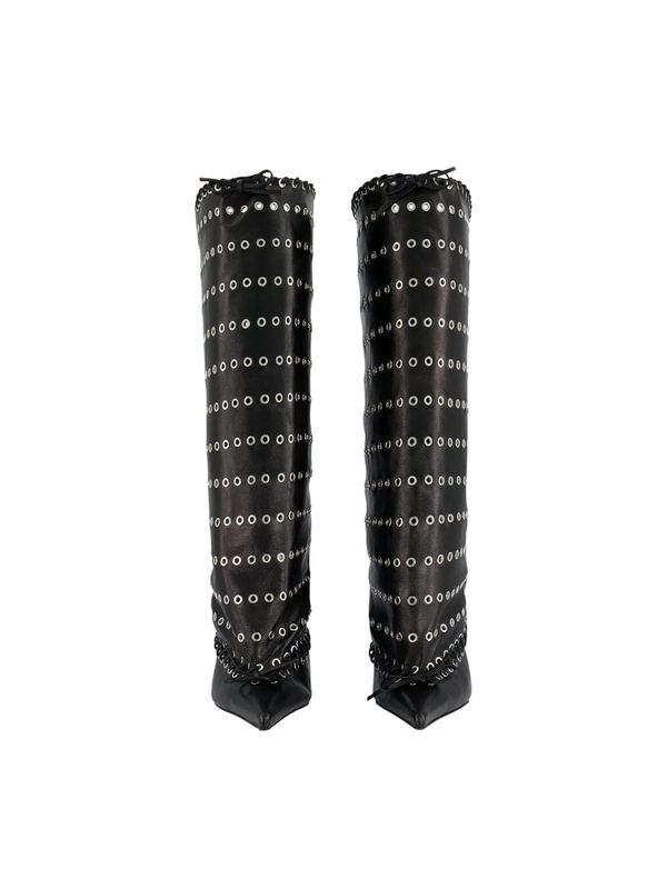 All-In Black Middle Boots