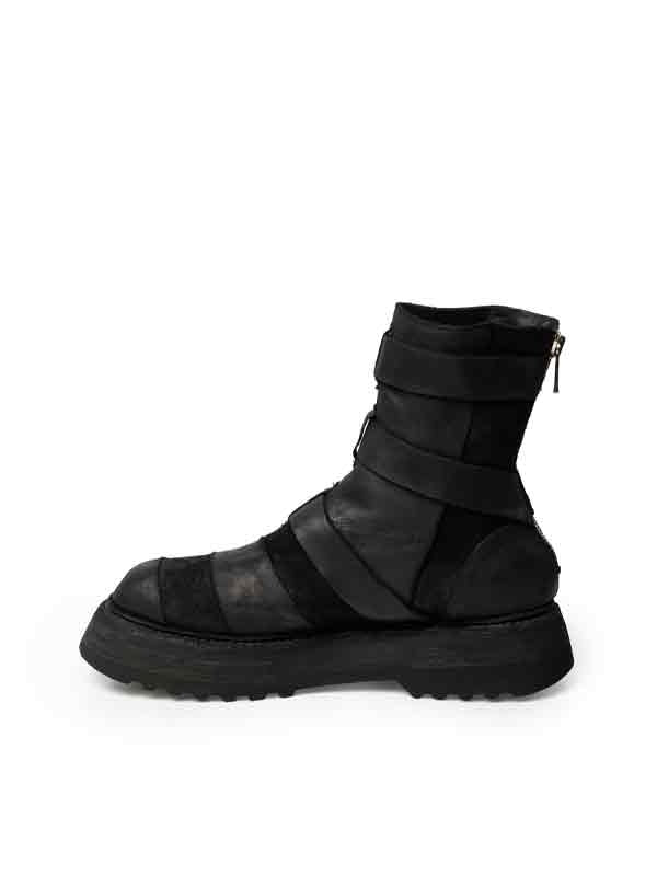 ARMY Horses Full Grain Leather Buckle Boots