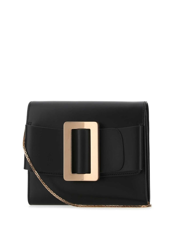 Buckle Detail Chain Crossbody Bag