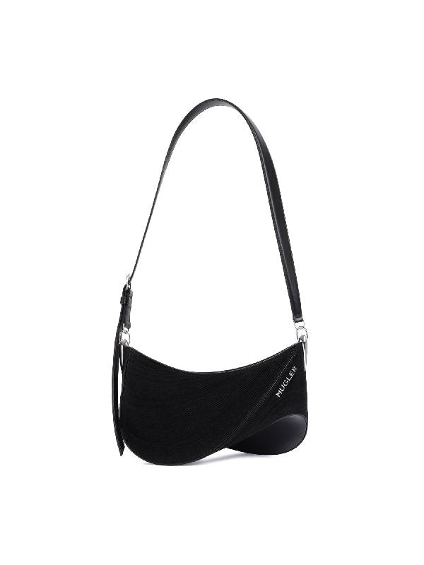 Spiral Curve Cotton Shoulder Bag