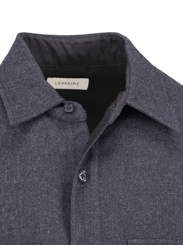 Chest Pocket Virgin Wool Shirt