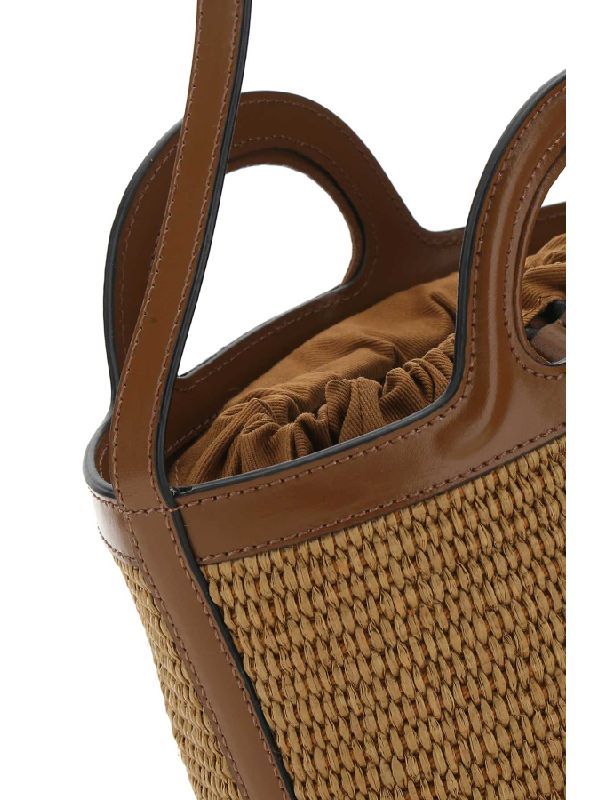 Tropicallia Logo Raffia Mini Tote Bag