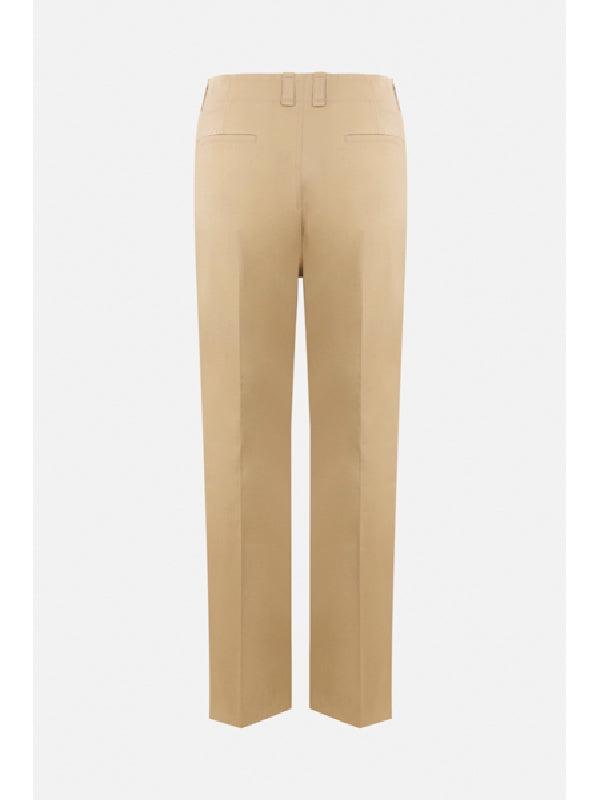 Cotton Straight Tailored Pants