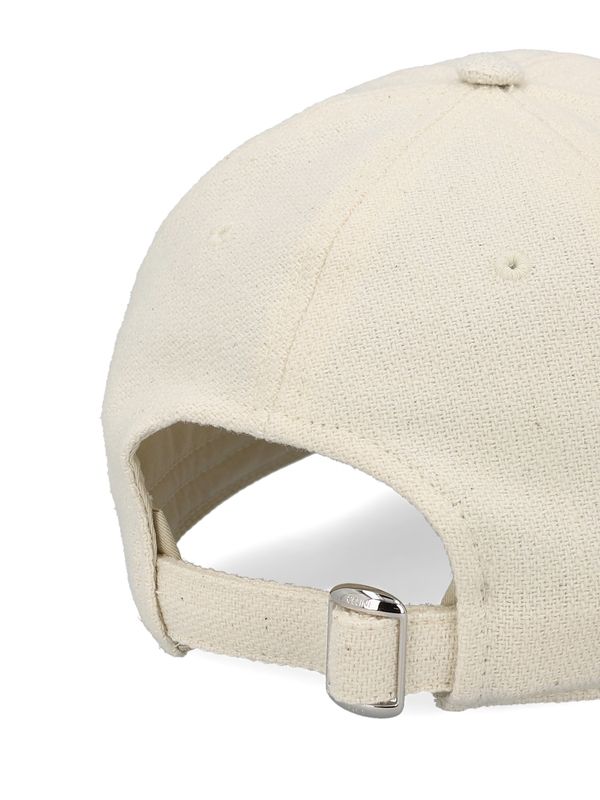 Triomphe Logo Wool Cotton Baseball Cap