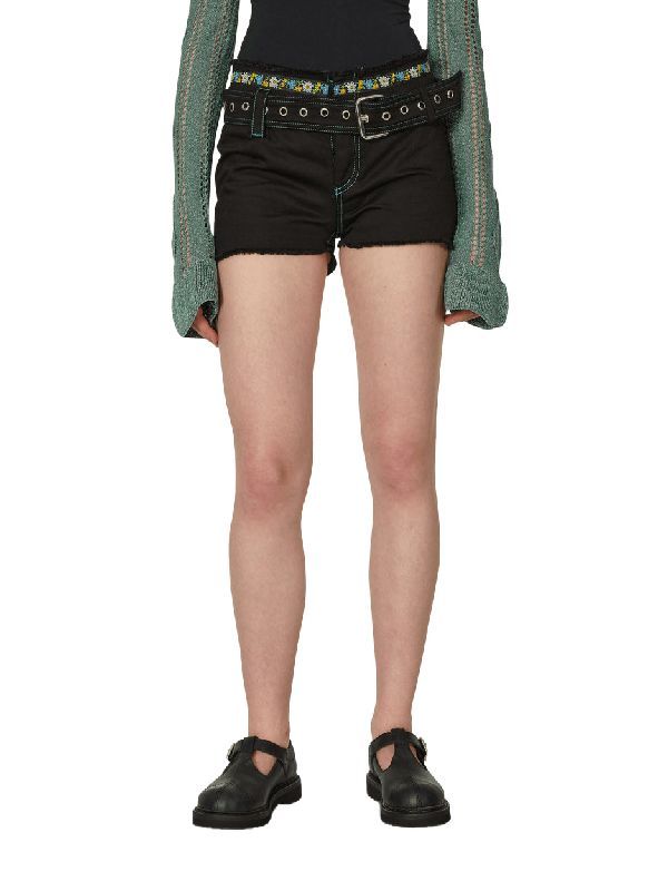 Robin Belted Denim Shorts