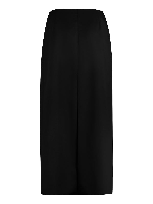 Wool Mohair Long Skirt