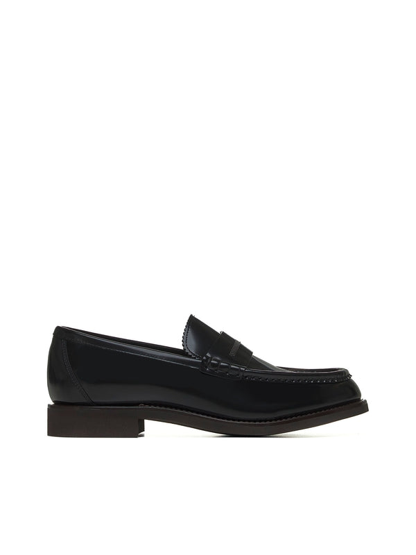 Black Leather Loafers