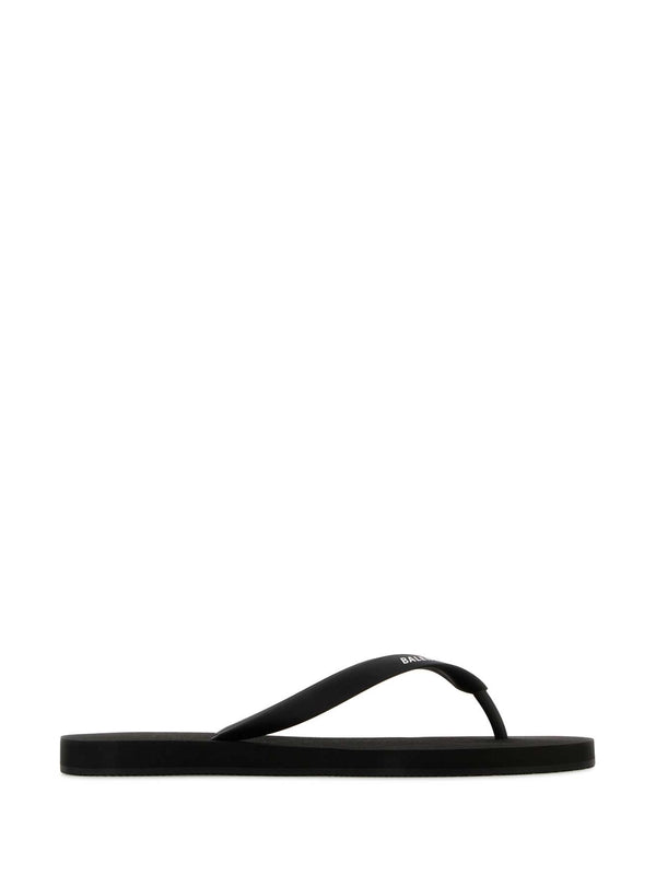 Balenciaga Black Flip Flops