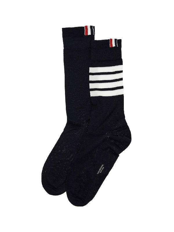 4-bar Cotton Blend Socks - Jente