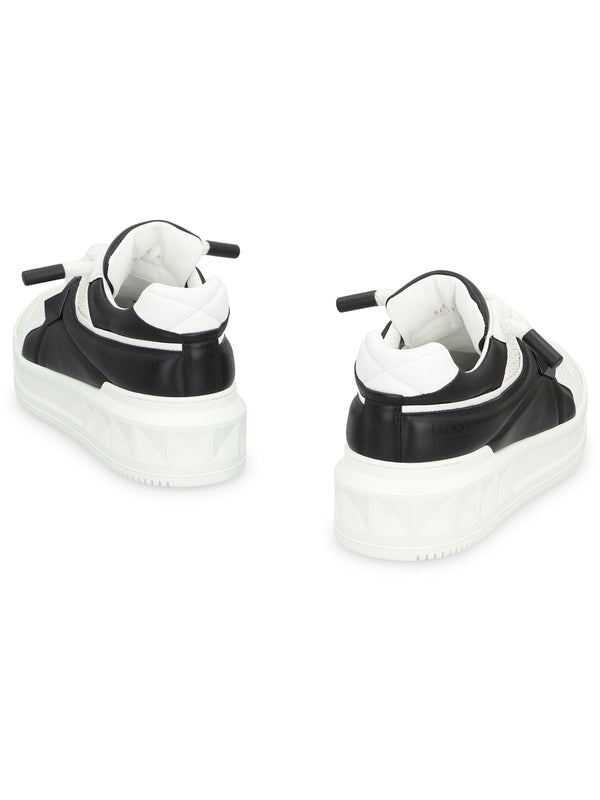 Valentino White Black Low Top Sneakers