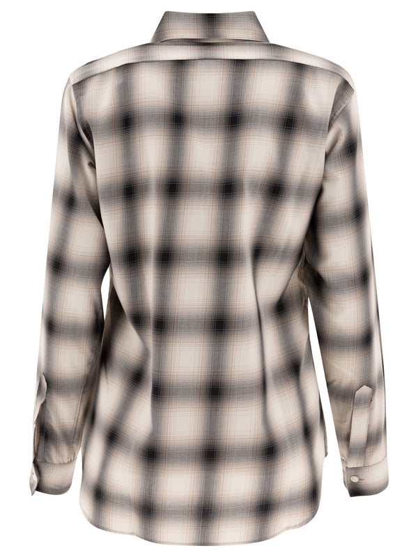 Check Pattern Long Sleeve Shirt