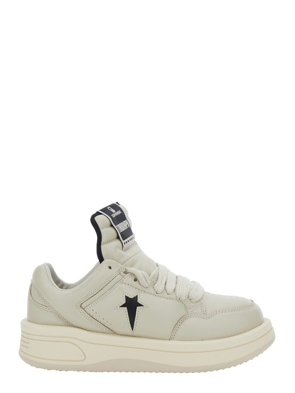 Rick Owens Drkshdw White Low Top Sneakers