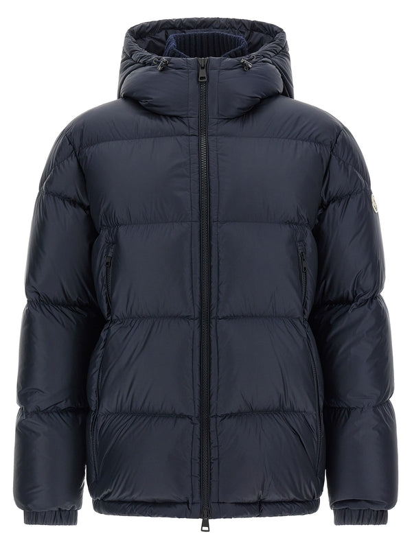 Riveau Navy Nylon Puffer Jacket