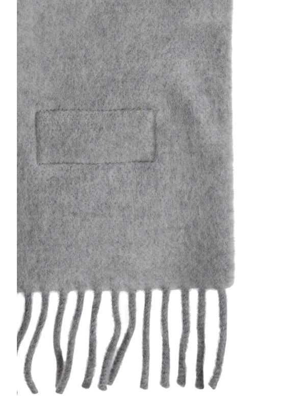 Wool Cashmere Hooded Scarf