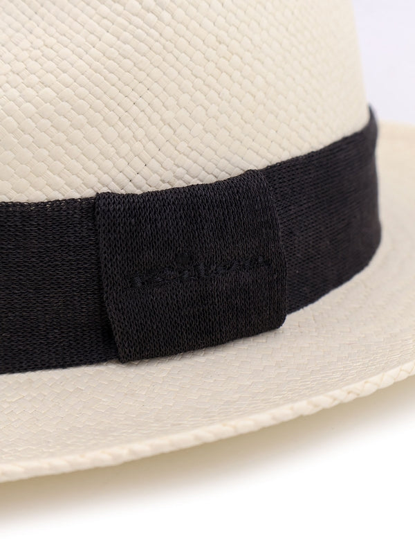 Logo Band Straw Fedora