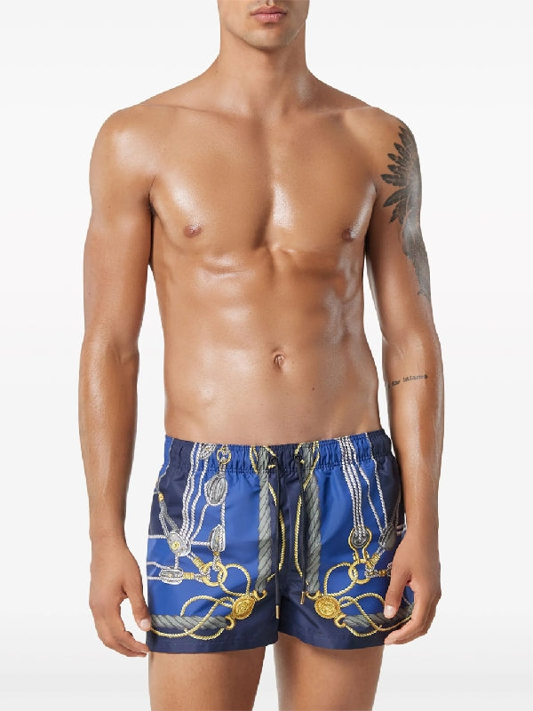 Nautical Printed Swim Shorts