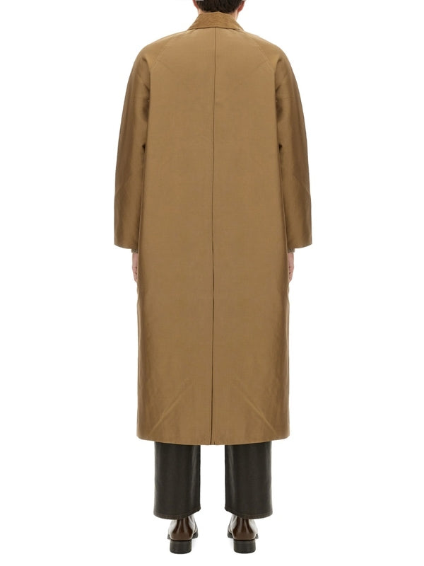 Beige Cotton Blend Coat