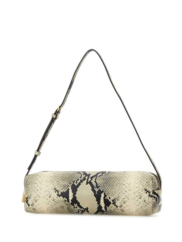 Khaite Beige Animal Pattern Crossbody & Shoulder Bags