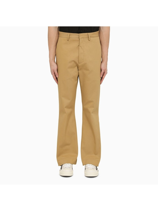 Straight Cotton Trousers