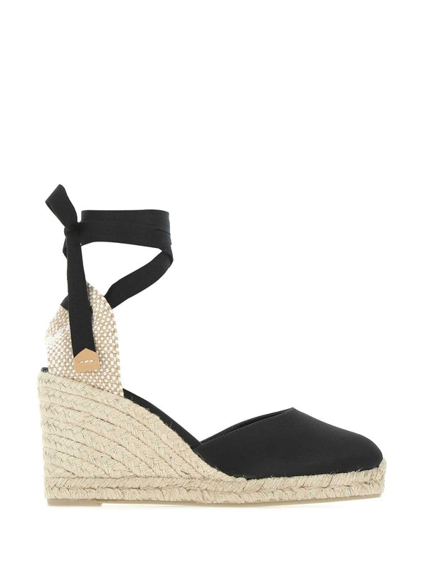 Castañer Black Wedge Sandals