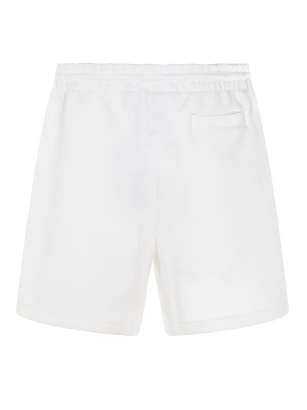 White Cotton Banding Shorts