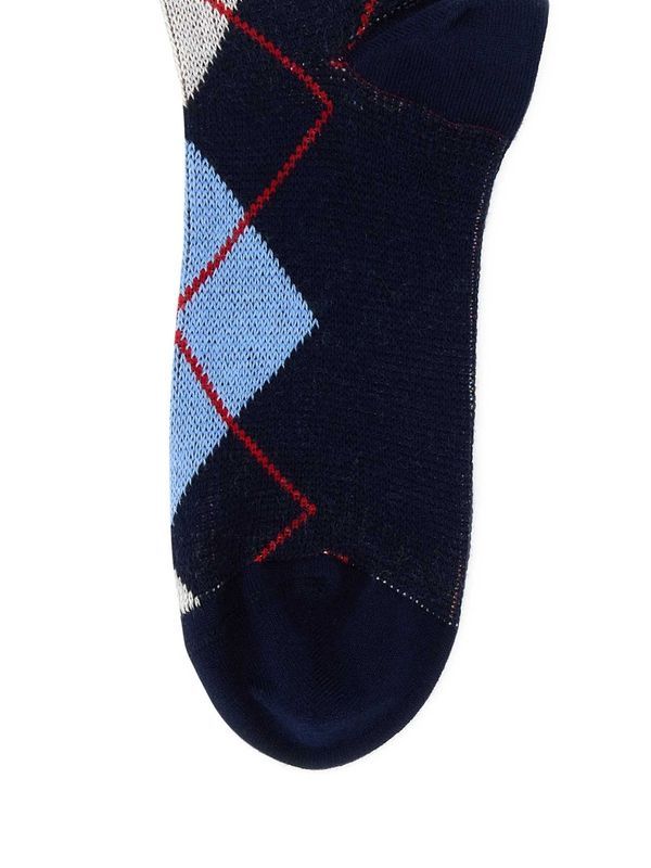 Triangle Logo Argyle Cotton Socks