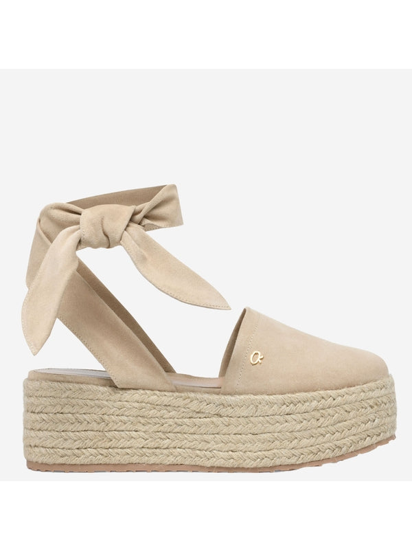 Almeria Bow Detail Wedge Sandals