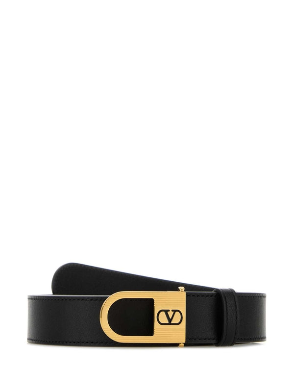 Valentino Black Leather Belts