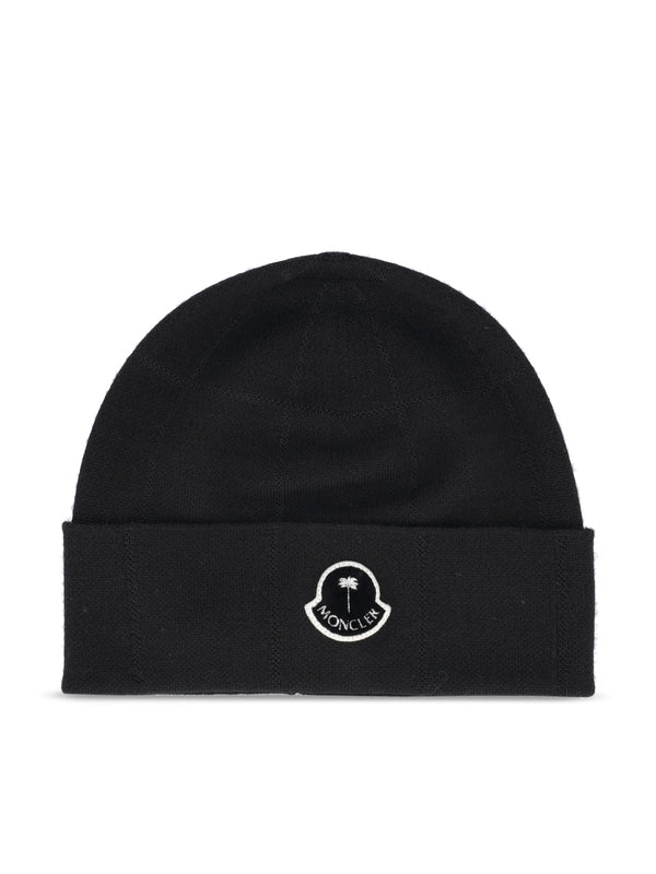 Palm Angels Logo Patch Beanie