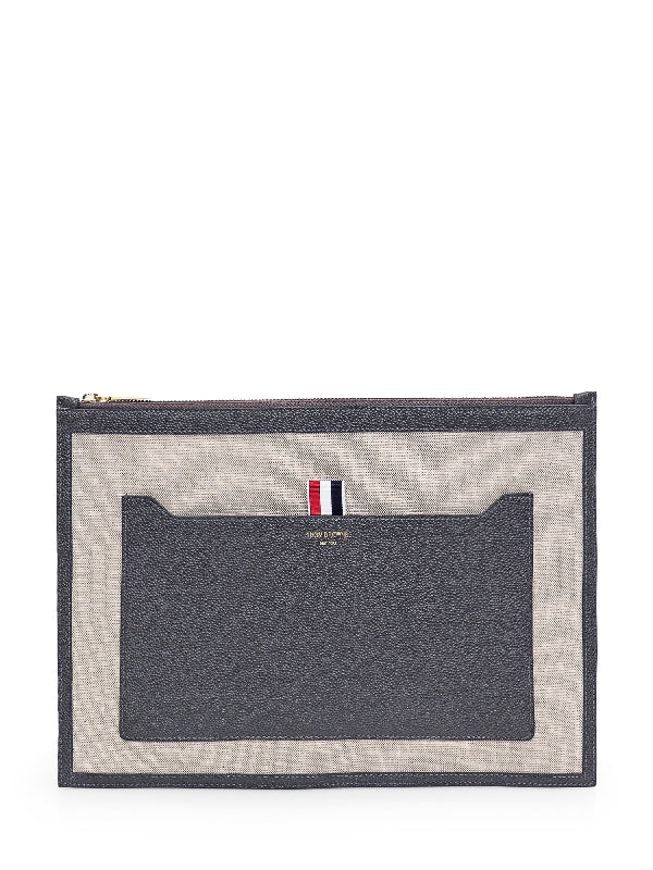 RWB Canvas Leather Pocket Clutch