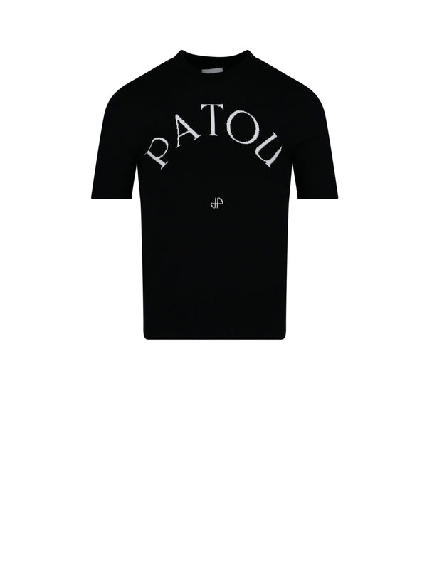 PATOU - Logo Printed Short Sleeve T-shirt - Jente