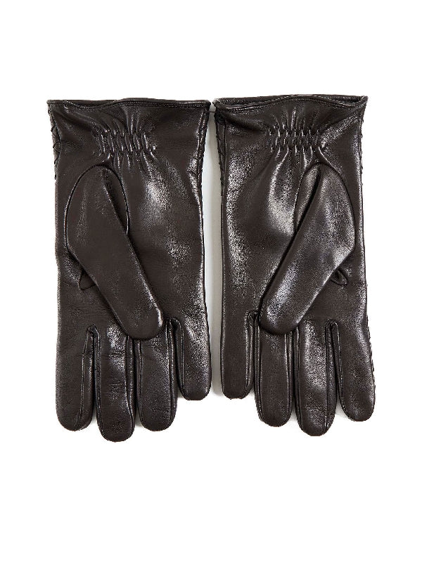 Intrecciato Leather Gloves