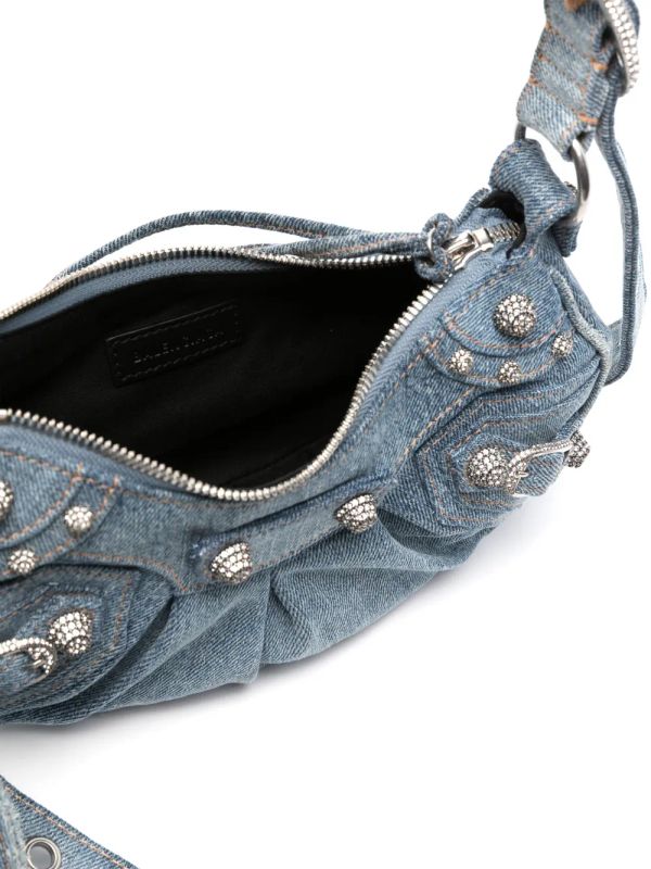 Balenciaga Le Cargol Xs Blue Crossbody & Shoulder Bags