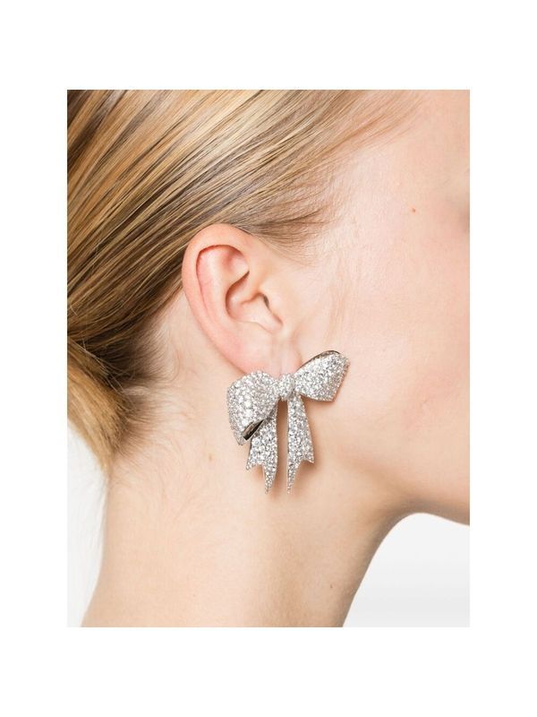 Crystal Bow Earrings