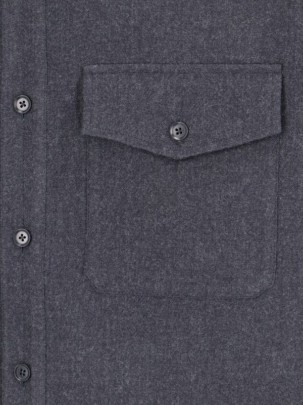 Chest Pocket Virgin Wool Shirt