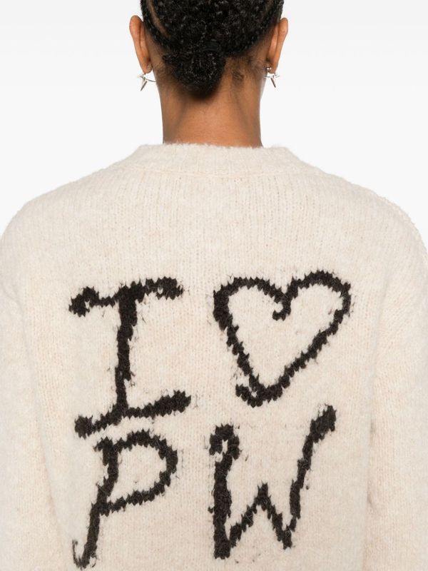 Back Logo Jacquard Sweater